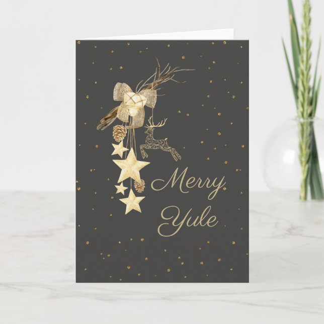 Carte de voeux Yule Sabbat (Devant)