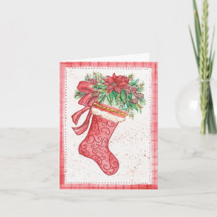 Carte de voeux Yuletide Stocking