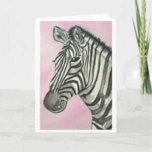 Carte de voeux Zebra