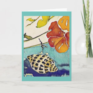 Carte de voeux Zebra Shell