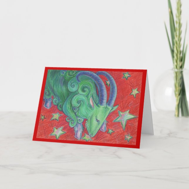 Carte de voeux Zodiac Capricorn (Devant)