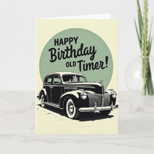 Carte de voiture ancienne Old Timer