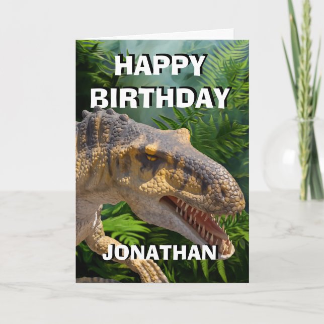 Carte de voiture Dinosaur Jurassic (Devant)