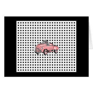 Carte de voiture rose de pédale (1920-1960)