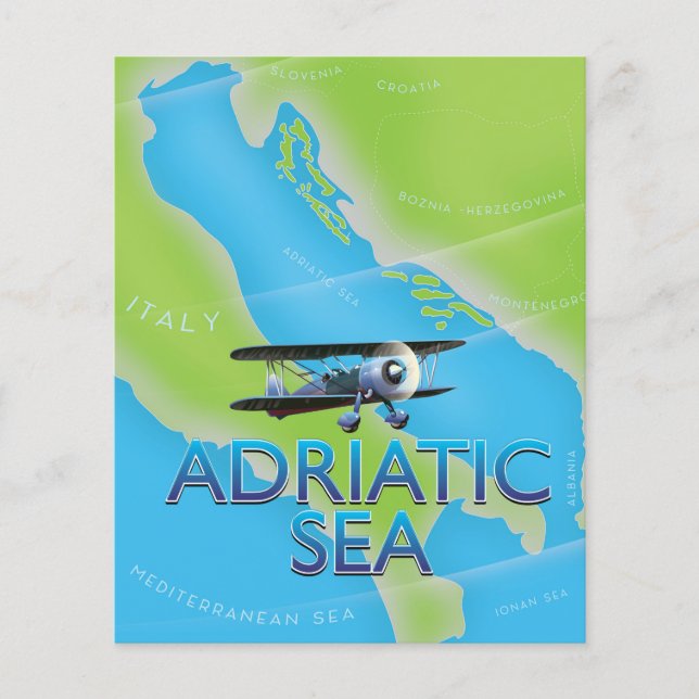 Carte de vol de la mer Adriatique (Devant)