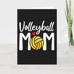 Carte de volleyball maman la meilleure