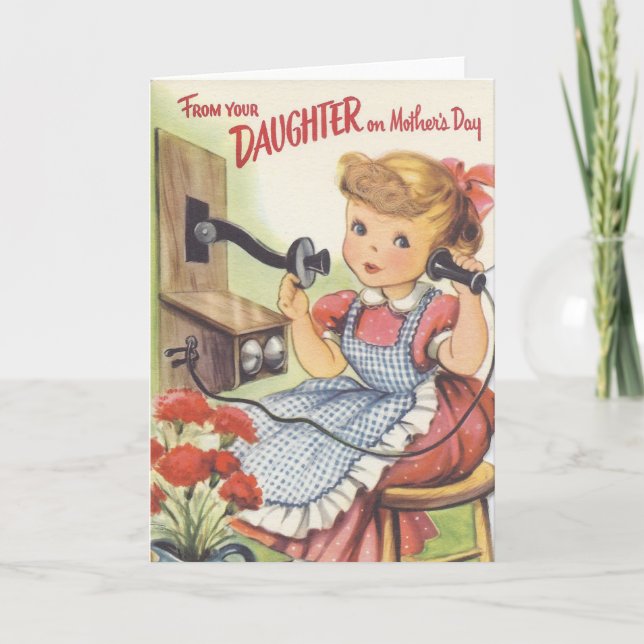 Carte De votre fille le jour de mères (Devant)