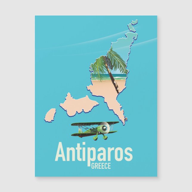 Carte de voyage d'Antiparos Grèce (Devant)