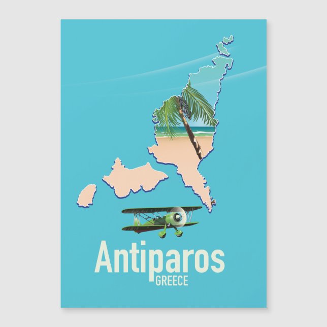 Carte de voyage d'Antiparos Grèce (Devant)