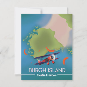Carte de voyage de Burgh Island Devon