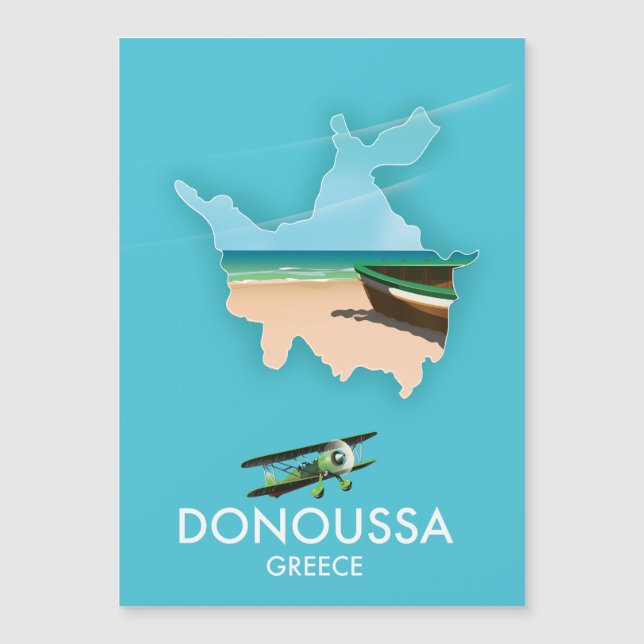 Carte de voyage de Donoussa Grèce (Devant)