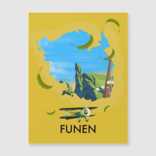Carte de voyage de Funen, Danemark