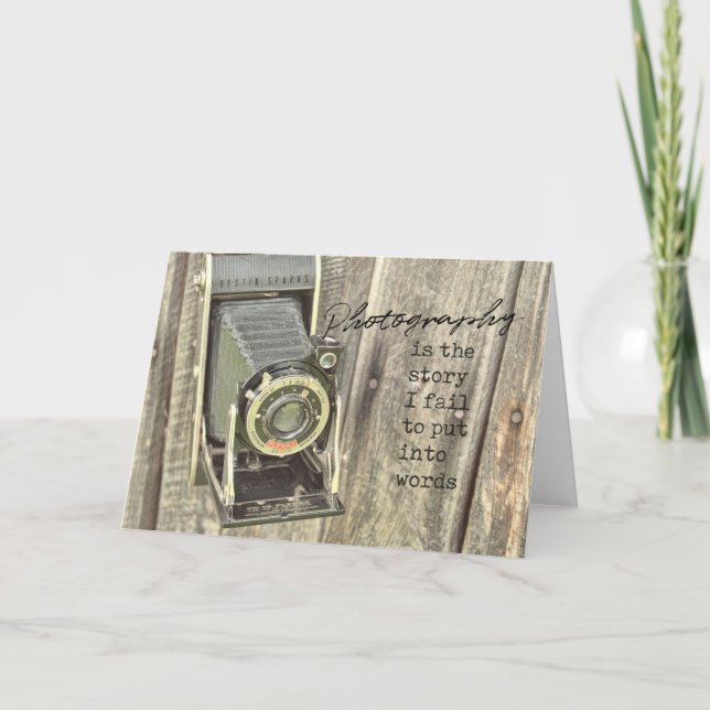 CARTE DE VOYAGE DE L'APPAREIL PHOTO (Devant)