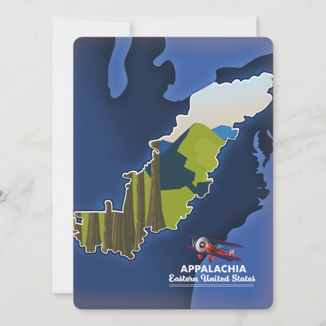 Carte de voyage de l'Est des États-Unis (Devant)