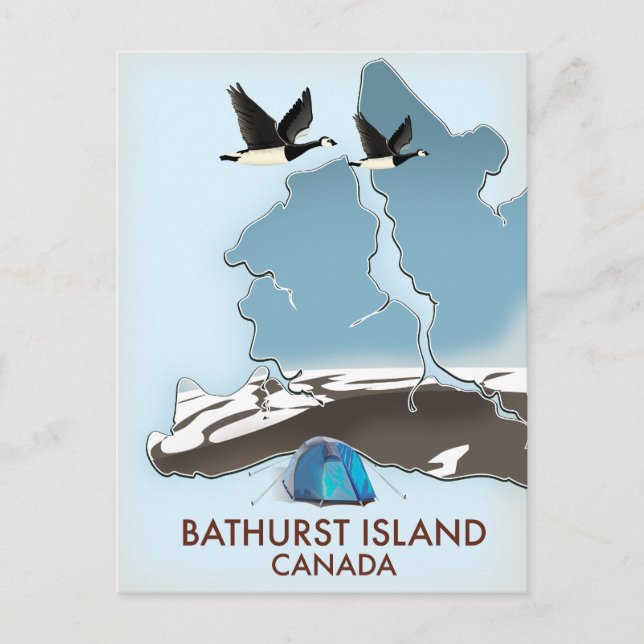 Carte de voyage de l'île Bathurst Canada (Devant)