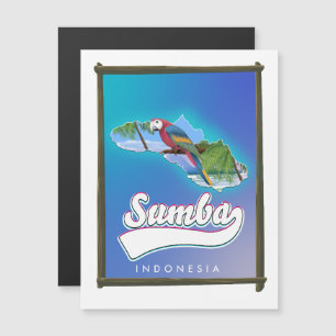 carte de voyage de l'île de Sumba en Indonésie