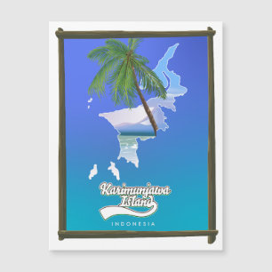 carte de voyage de l'île de Sumba en Indonésie