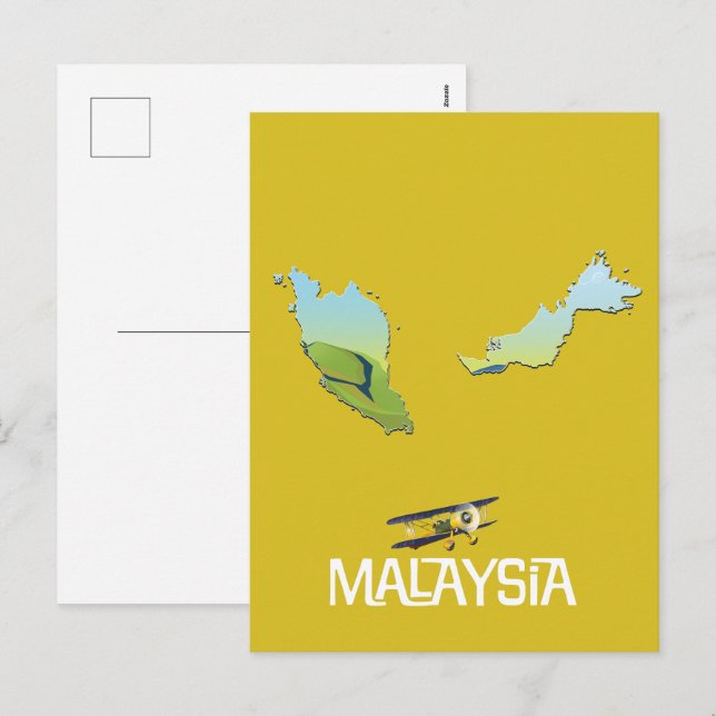 Carte de voyage de Malaisie (Devant / Derrière)