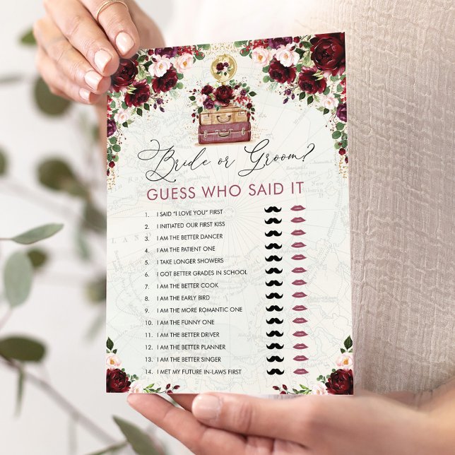 Carte de voyage de mariée ou de chambre Fête des m (Créateur téléchargé)