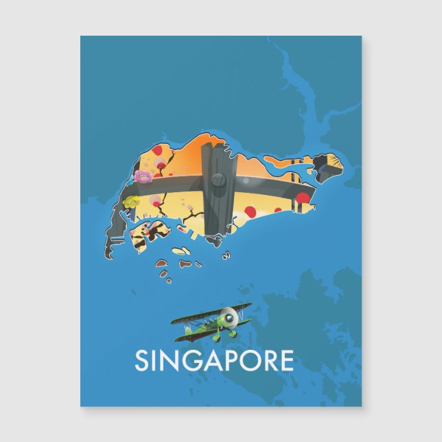 carte de voyage de Singapour (Devant)