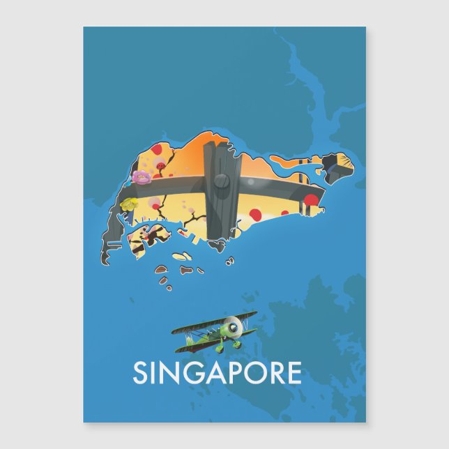 carte de voyage de Singapour (Devant)