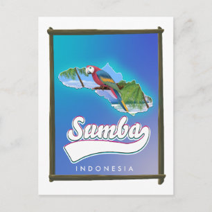 Carte de voyage de Sumba Island Indonésie