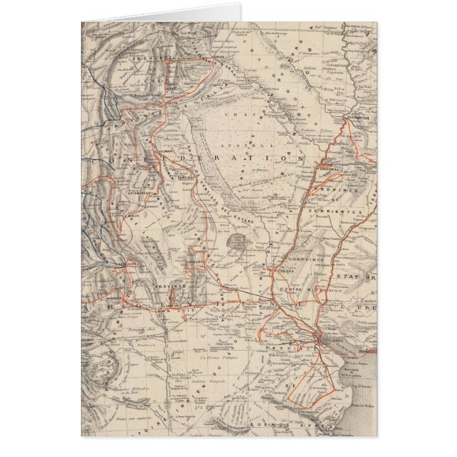 Carte de voyage du Dr V Martin de Moussy (Devant)
