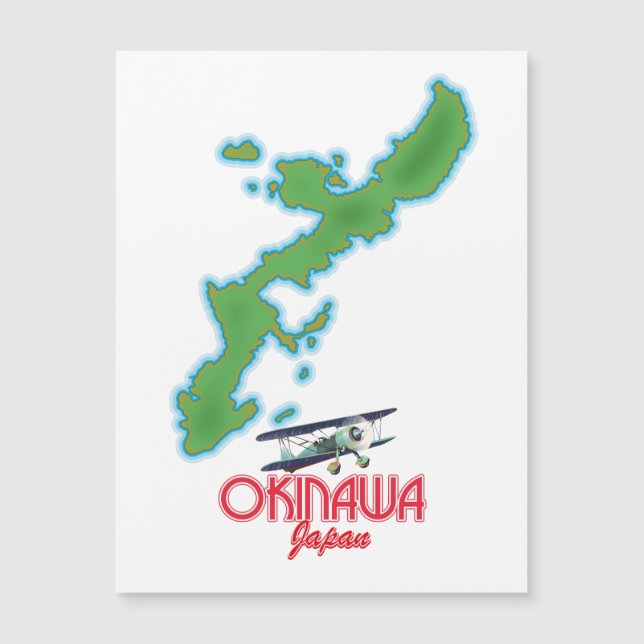 Carte de voyage du Japon d'Okinawa (Devant)