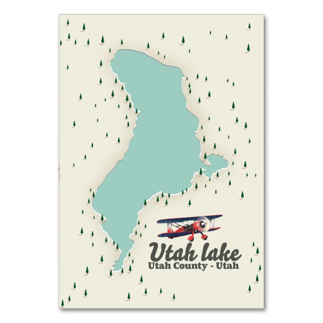Carte de voyage du lac Utah, Utah (Par défaut)