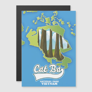 carte de voyage du parc national cat ba vietnam