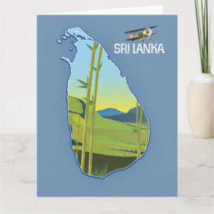 Carte de voyage du Sri Lanka