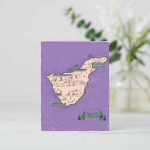 Carte de voyage illustrée de Tenerife