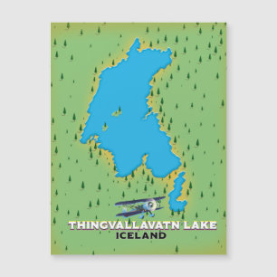 Carte de voyage Islande du lac Thingvallavatn