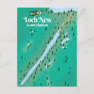 Carte de voyage Loch Ness Scottish Highlands