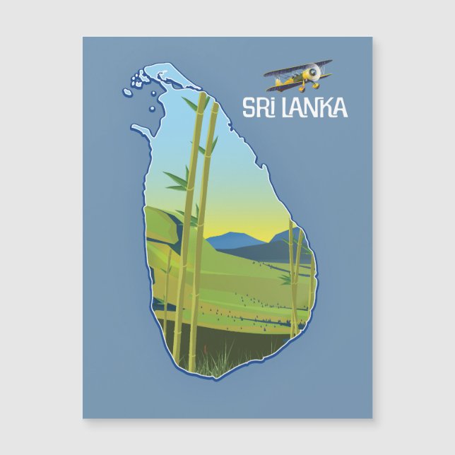 Carte de voyage Sri Lanka (Devant)