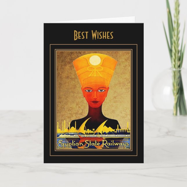 Carte de voyage vintage Égypte (Devant)