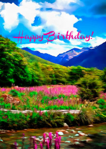 Cartes De Vœux Fleurs Montagne Zazzle Fr Cartes De Vœux Fleurs Montagne Zazzle Fr