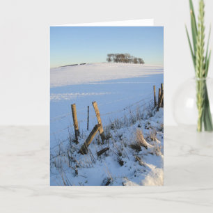 Carte de vue neigeuse