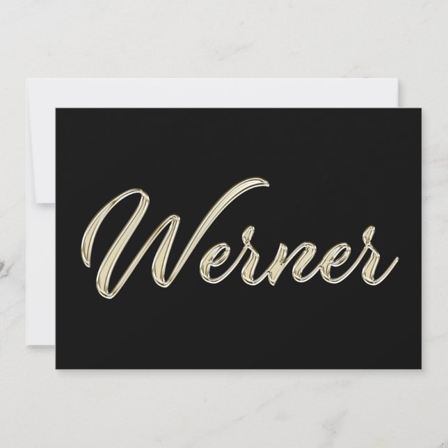 Carte de Werner White Gold (Devant)