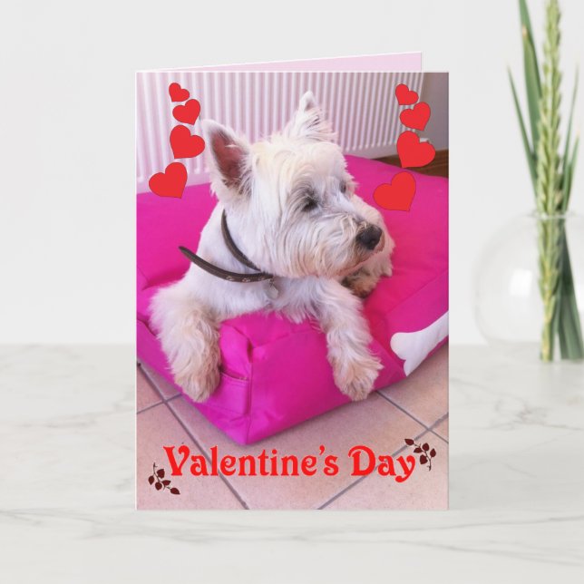 Carte de Westie de la Saint-Valentin (Devant)