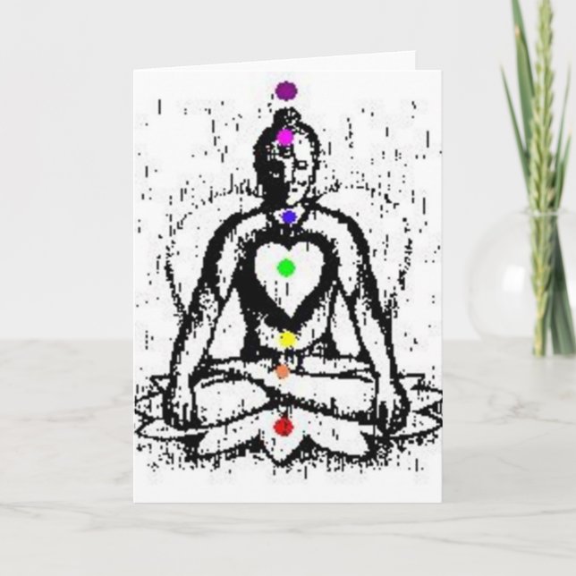carte de yoga de chakra (Devant)