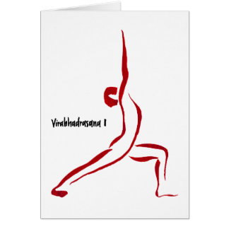 Carte de Yogini du guerrier 1 - Virabhadrasana I