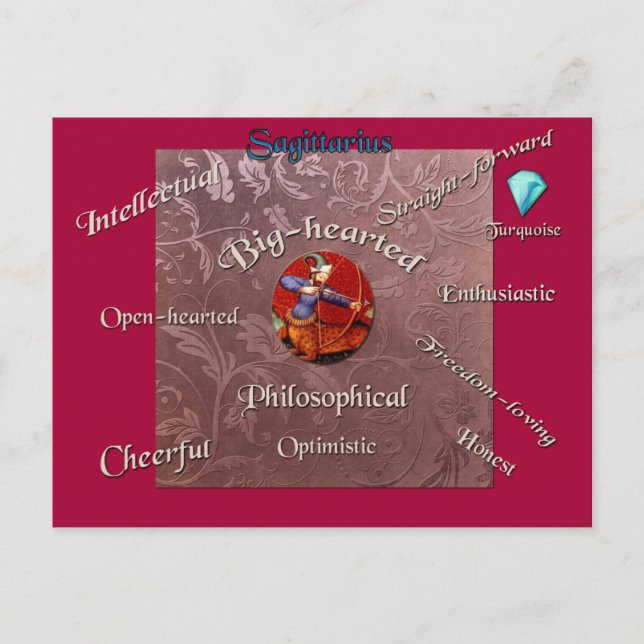 Carte de zodiaque de caractéristiques de (Devant)