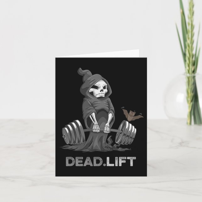 Carte Deadlift Chemise Bodybuilder Powerlifting Funn (Devant)