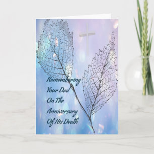 Carte Death Anniversary Card for Dad