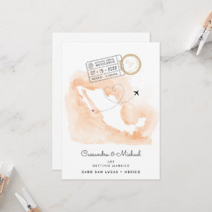 Carte d'eau du Mexique   Cabo   Mariage de destina