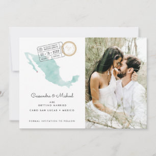 Carte d'eau du Mexique   Cabo   Mariage de destina