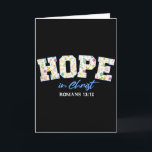 Carte Débardeur graphique floral avec verset biblique Ho<br><div class="desc">Débardeur graphique floral avec verset biblique Hope In Christ</div>