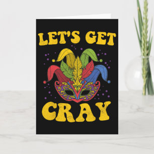 Carte Débarrassons-nous du Mardi Gras crayon