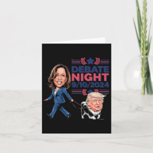 Carte Débat Nuit Contre Le Chien De Kamala Drôle Marche 